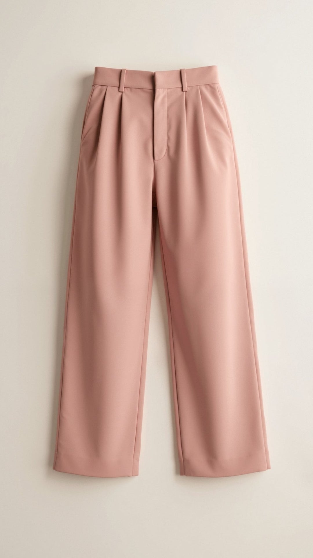 Women's High Waisted Wide Leg Trousers Pink
