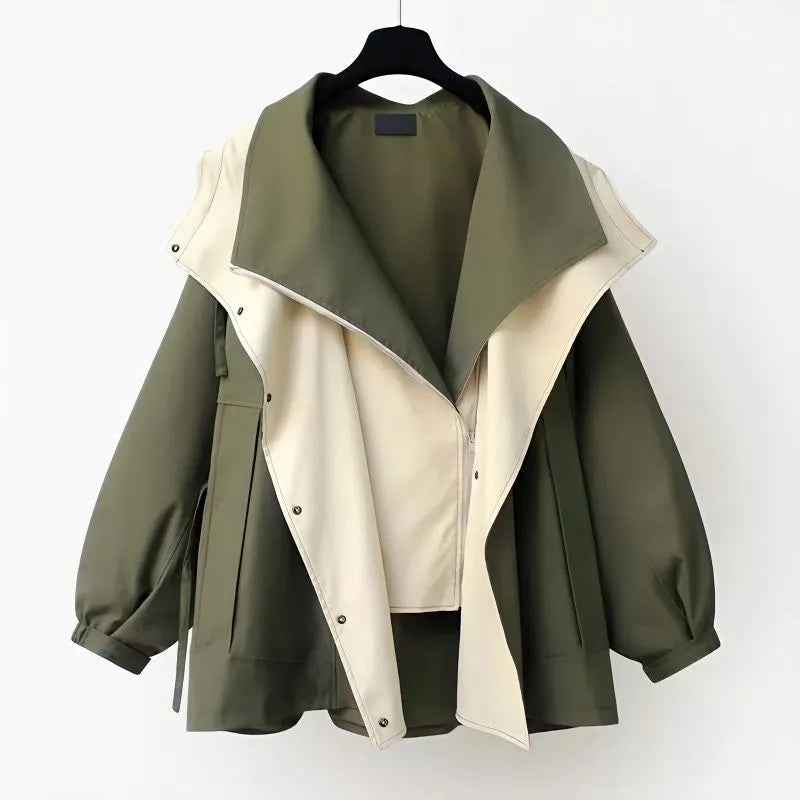 Women's Windbreaker Jacket - Lightweight and Stylish Green