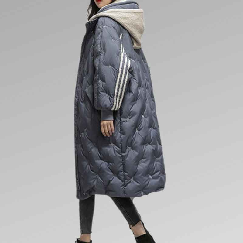 Women's Winter Long Puffer Coat - Warm & Stylish Outerwear