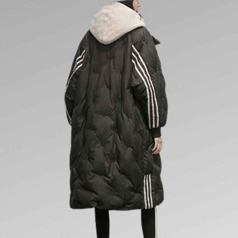 Women's Winter Long Puffer Coat - Warm & Stylish Outerwear