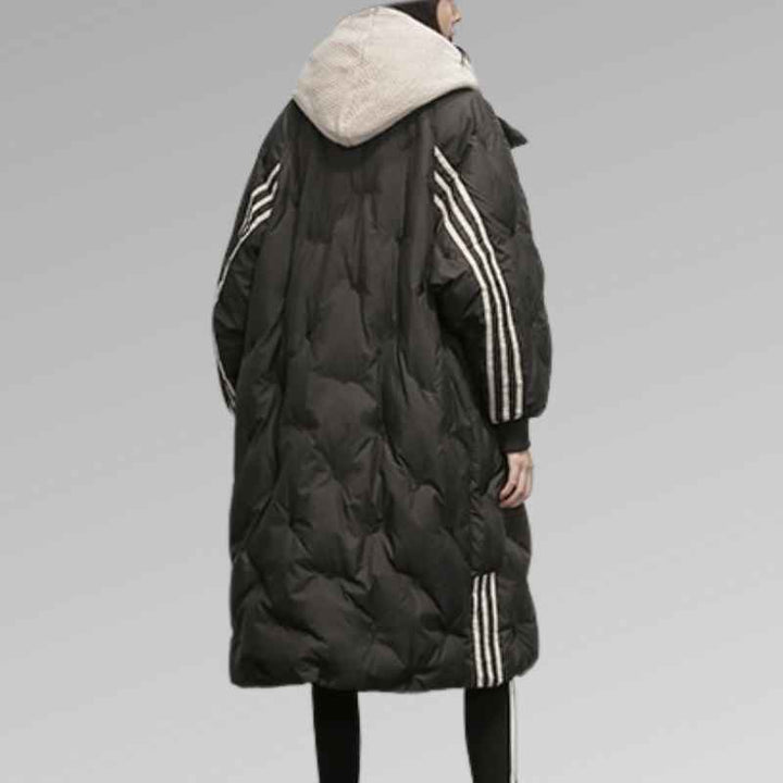 Women's Winter Long Puffer Coat - Warm & Stylish Outerwear