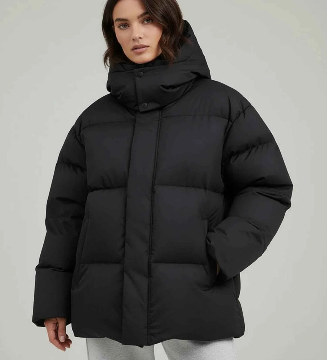 Women's Winter Puffer Jacket Black