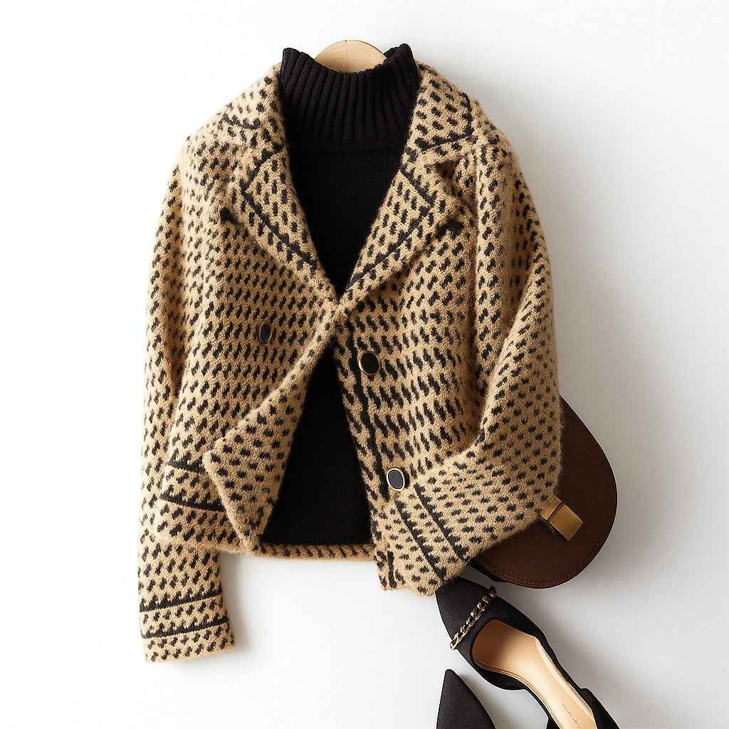 Women's Woven Jacket - Stylish and Versatile Outerwear Camel