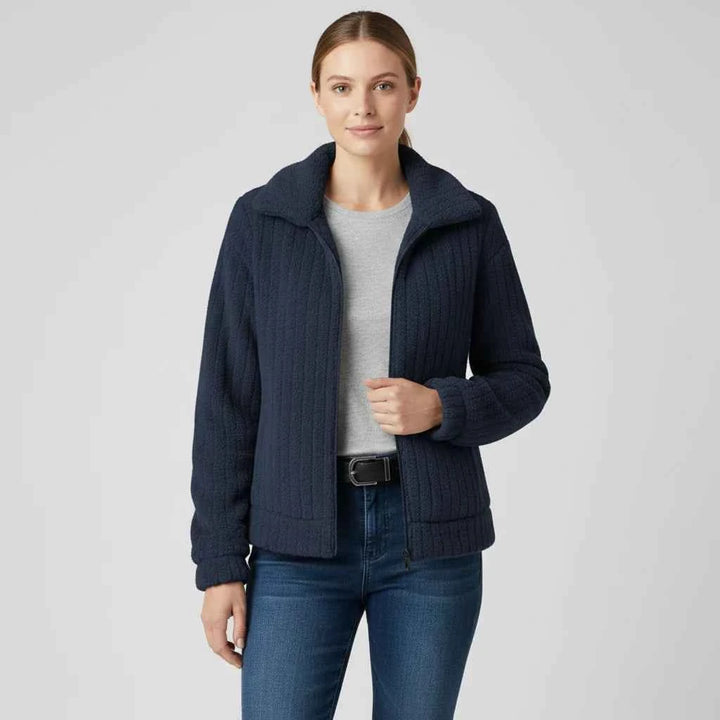 Women's Zip-Up Jacket Dark Blue