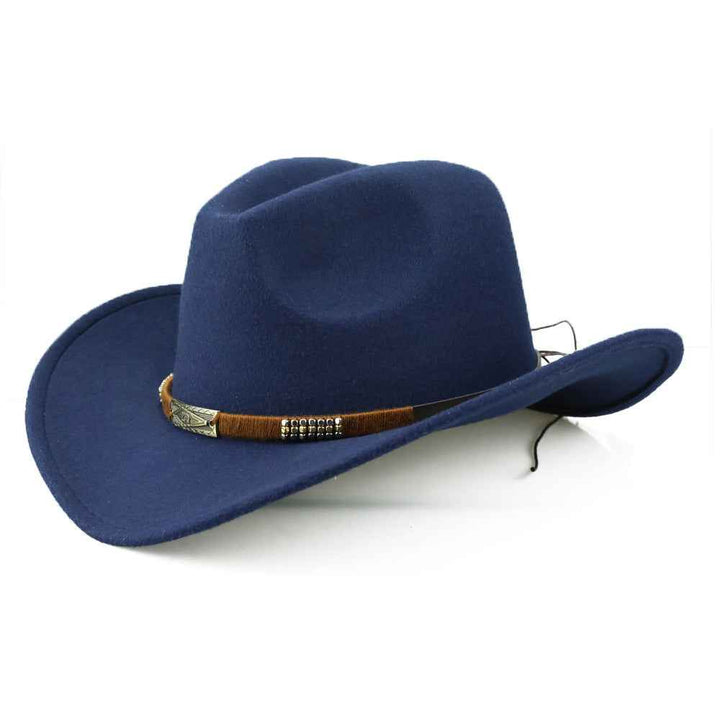 Woolen Denim Hat - Trendy, Fashion-Forward Accessory for Every Season Navy blue 56to58cm