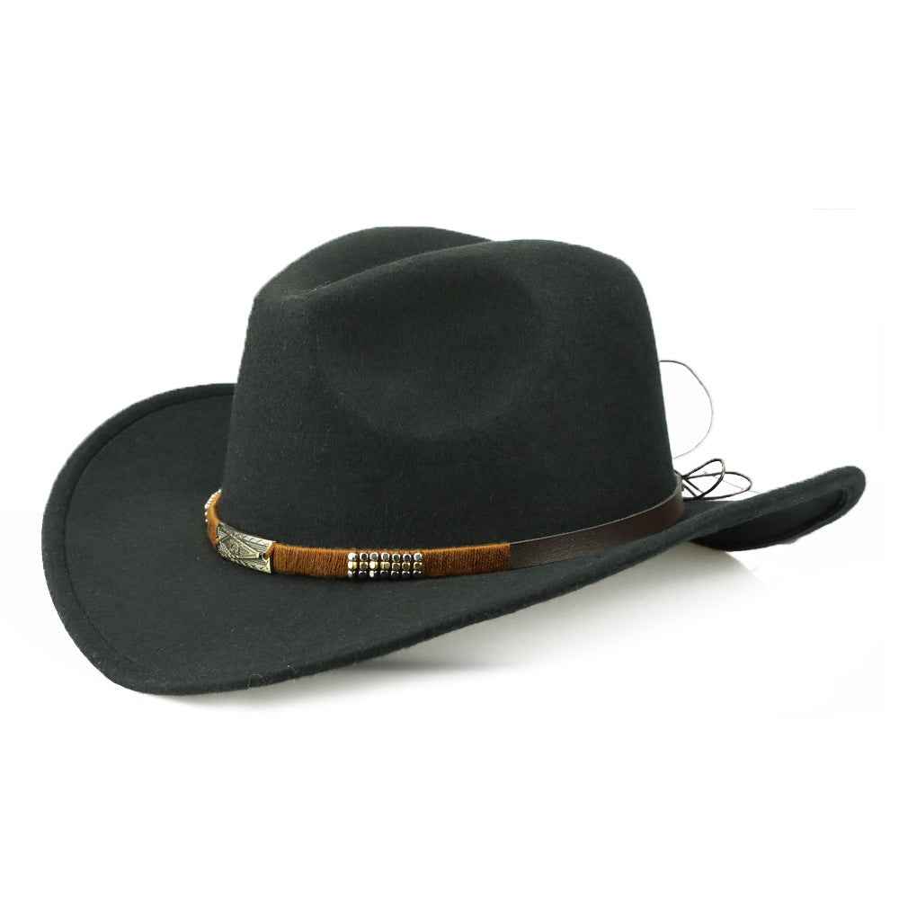 Woolen Denim Hat - Trendy, Fashion-Forward Accessory for Every Season Black 56to58cm