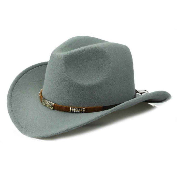 Woolen Denim Hat - Trendy, Fashion-Forward Accessory for Every Season Grey 56to58cm