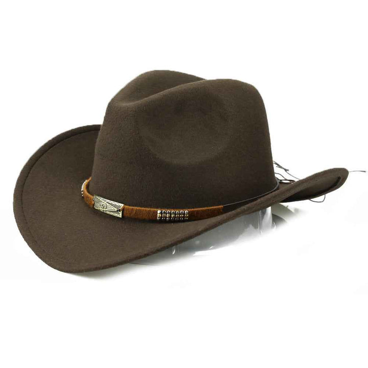 Woolen Denim Hat - Trendy, Fashion-Forward Accessory for Every Season Brown 56to58cm