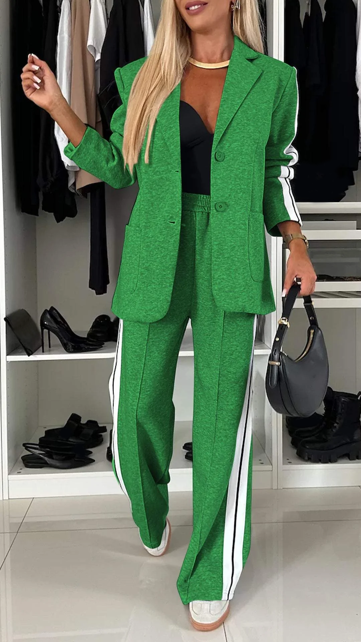 Women's Casual Office Suit Green