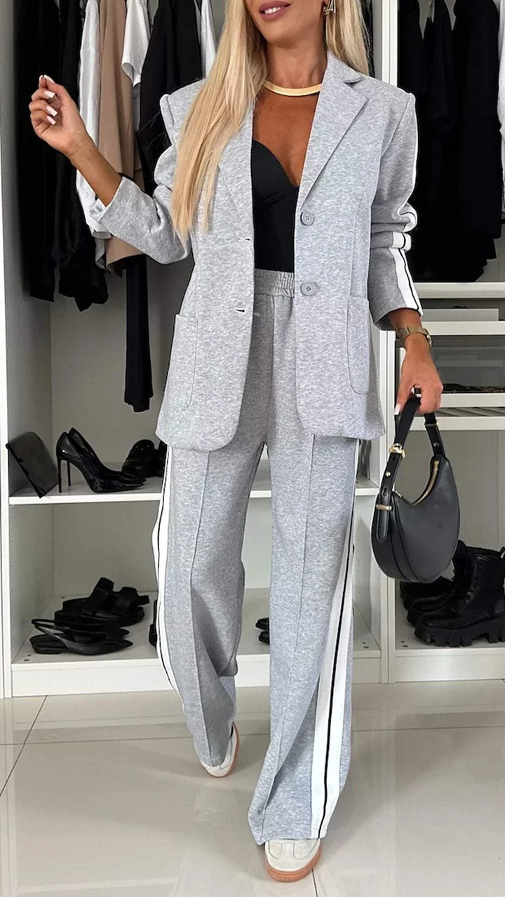 Women's Casual Office Suit Grey