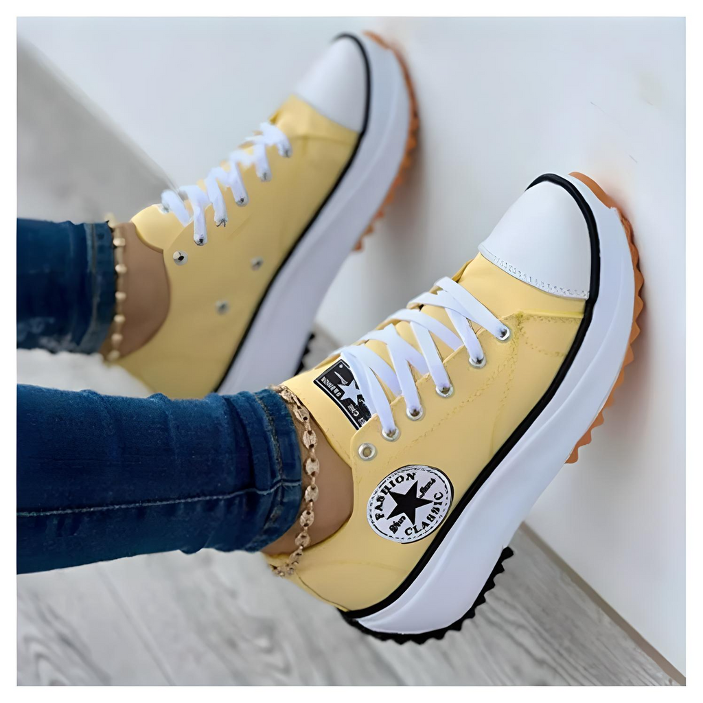 Comfortable Modern Orthopedic Sneakers Yellow