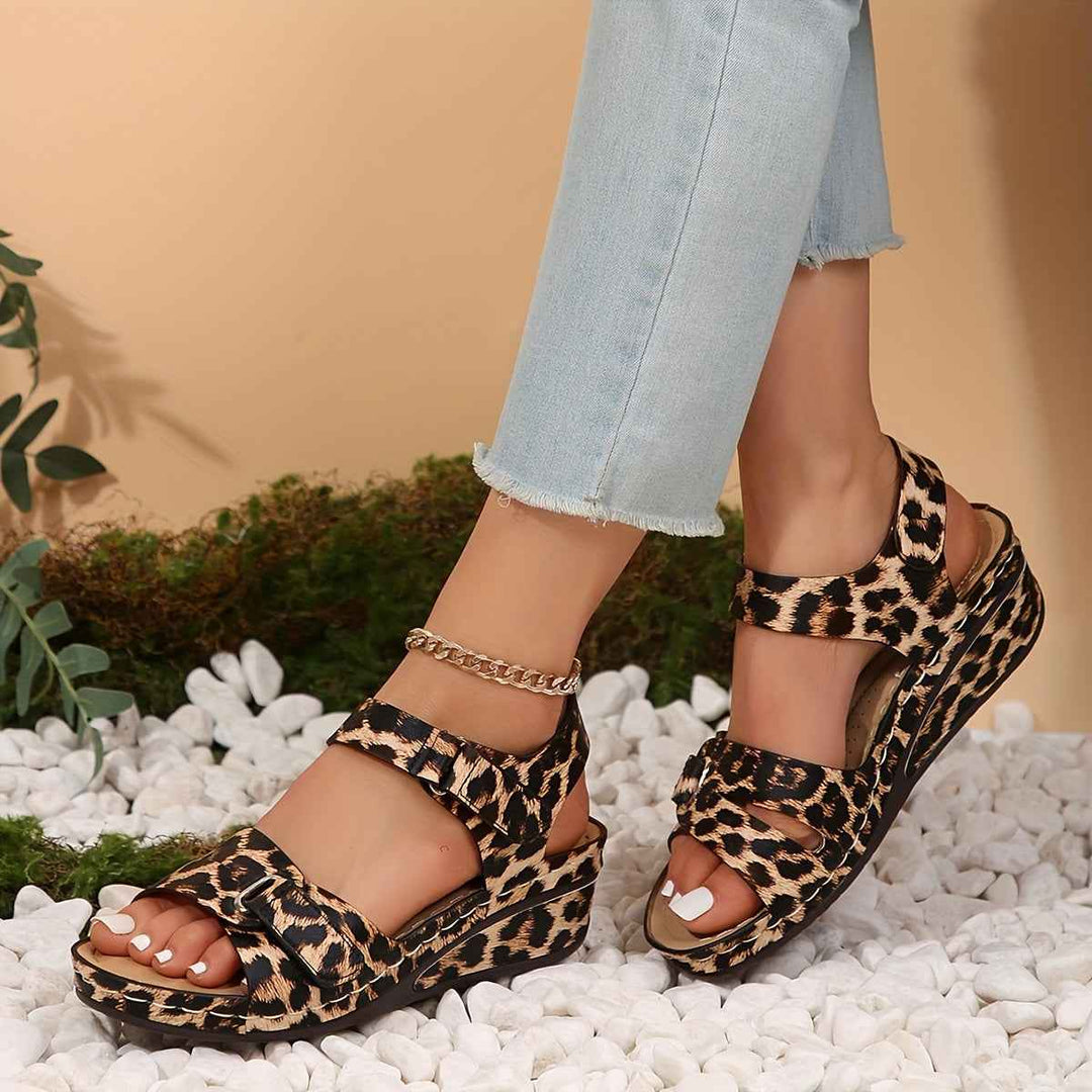 Samantha | Modern Orthopedic Women's Sandals with Comfort Footbed Leopard Print