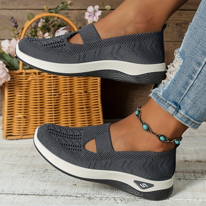 ZenStep – Lightweight Orthopedic Slip-On Sneakers for Women Dark Gray