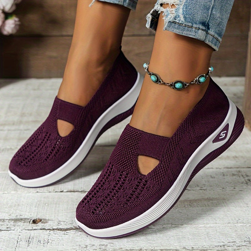 ZenStep – Lightweight Orthopedic Slip-On Sneakers for Women Dark Purple