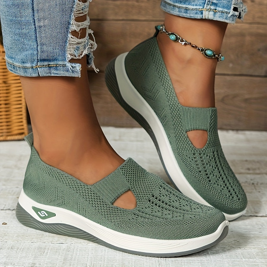 ZenStep – Lightweight Orthopedic Slip-On Sneakers for Women Green