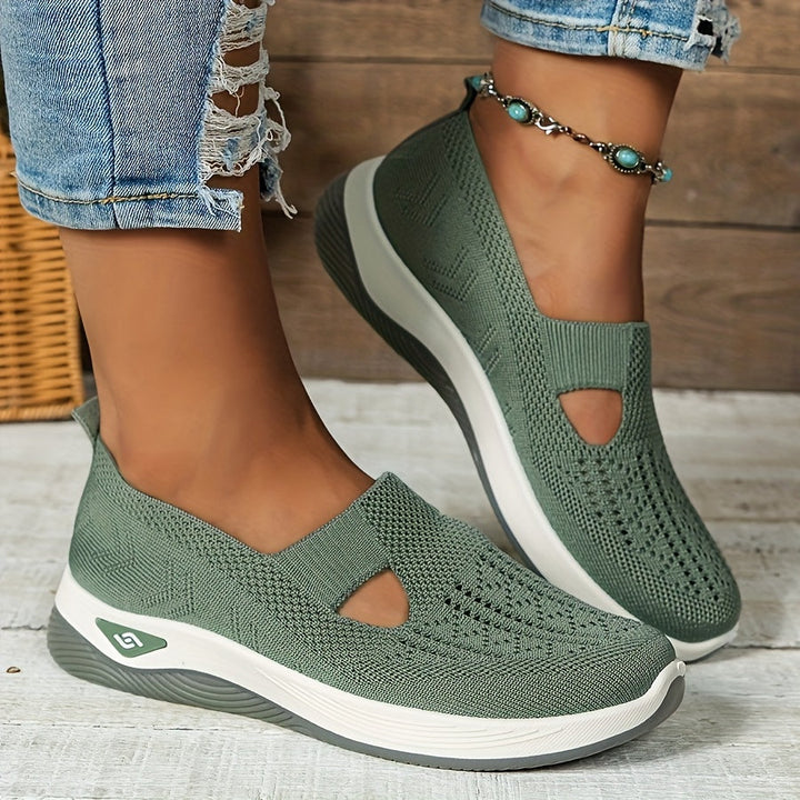 ZenStep – Lightweight Orthopedic Slip-On Sneakers for Women Green