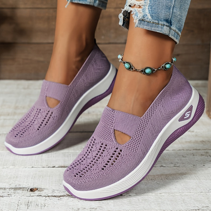 ZenStep – Lightweight Orthopedic Slip-On Sneakers for Women Light Purple