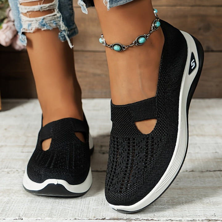 ZenStep – Lightweight Orthopedic Slip-On Sneakers for Women Black