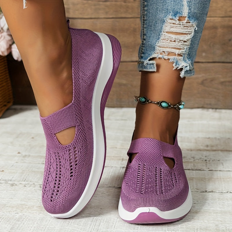 ZenStep – Lightweight Orthopedic Slip-On Sneakers for Women Purple