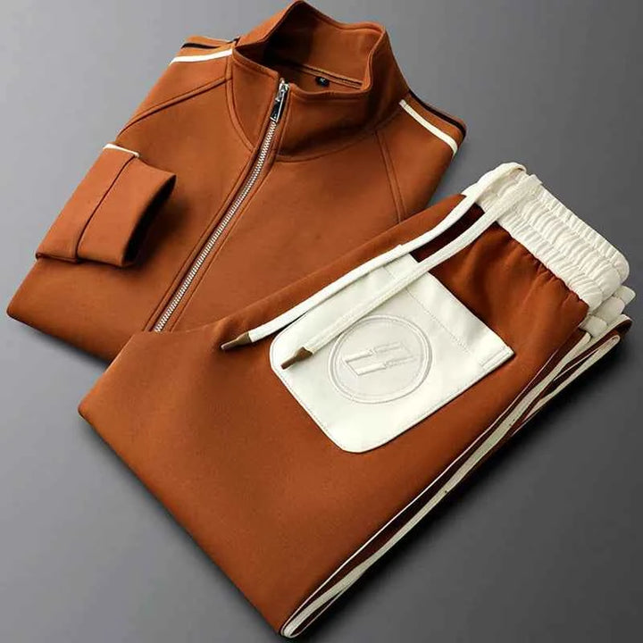 Zenith Elite Tracksuit Set Brown