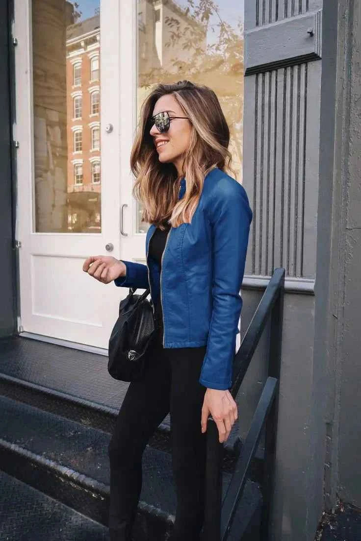 Zip Front Women's Autumn Jacket | Stylish & Warm