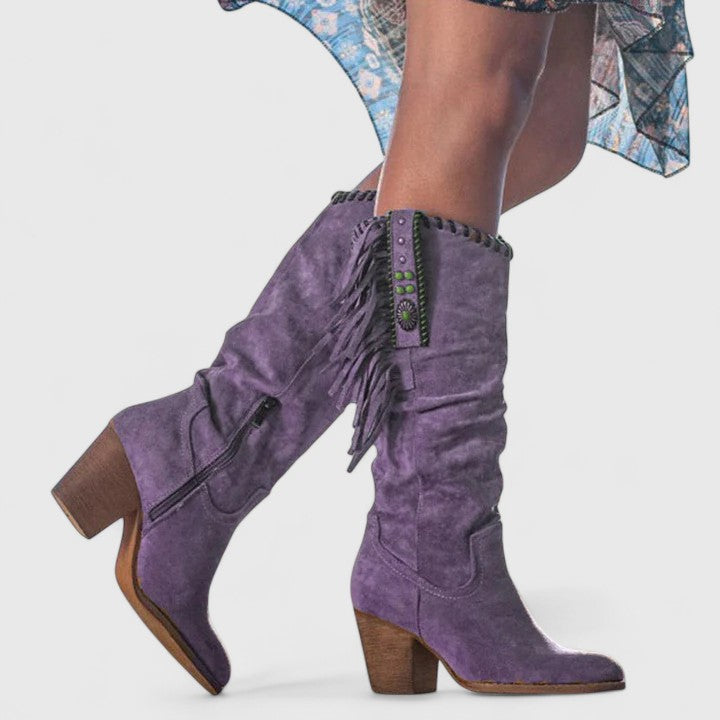 Women's Orthopedic Support Ankle Boots Purple