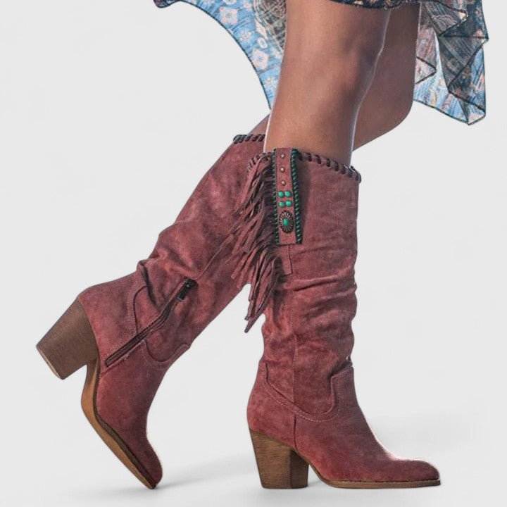 Women's Orthopedic Support Ankle Boots Red