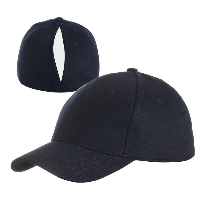 Cap With Hair Extensions Automatic Magnetic Cap Sports Cap Navy Blue Free Size