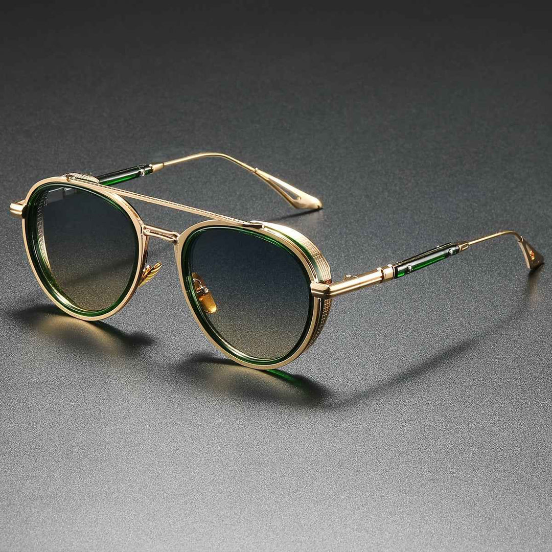 Retro Sunglasses for Men Sky Green