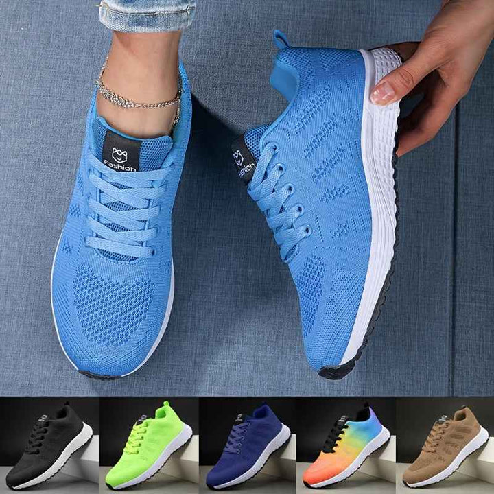 Women's Casual Knit Walking Sneakers with Lacing