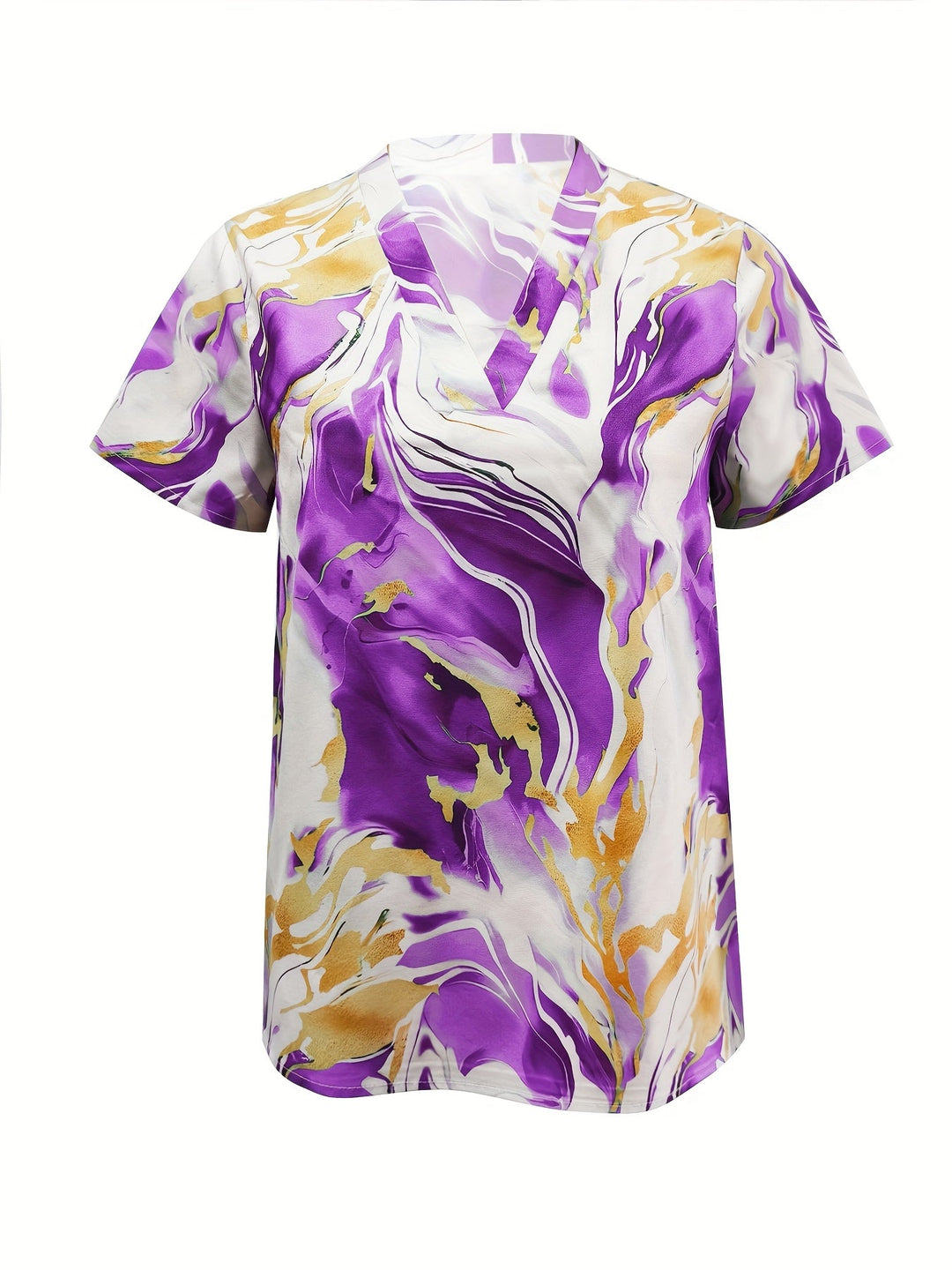 Women's Artful Swirl-Print Blouse