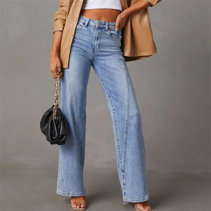 Eevi | Women's Wide Leg Denim Pants – Comfortable Fit