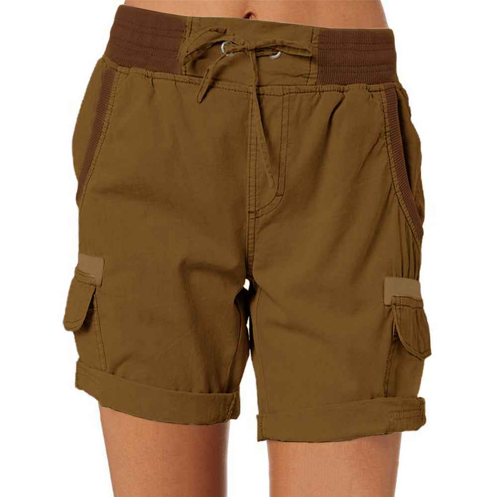 Women's Casual High-Waisted Utility Shorts Ginger