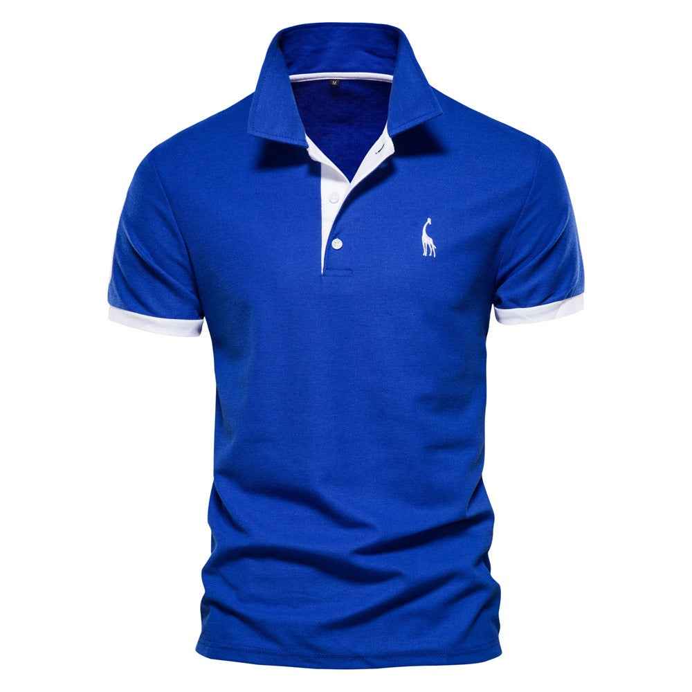 Men's Polo Shirt - Stylish and Comfortable Blue - White