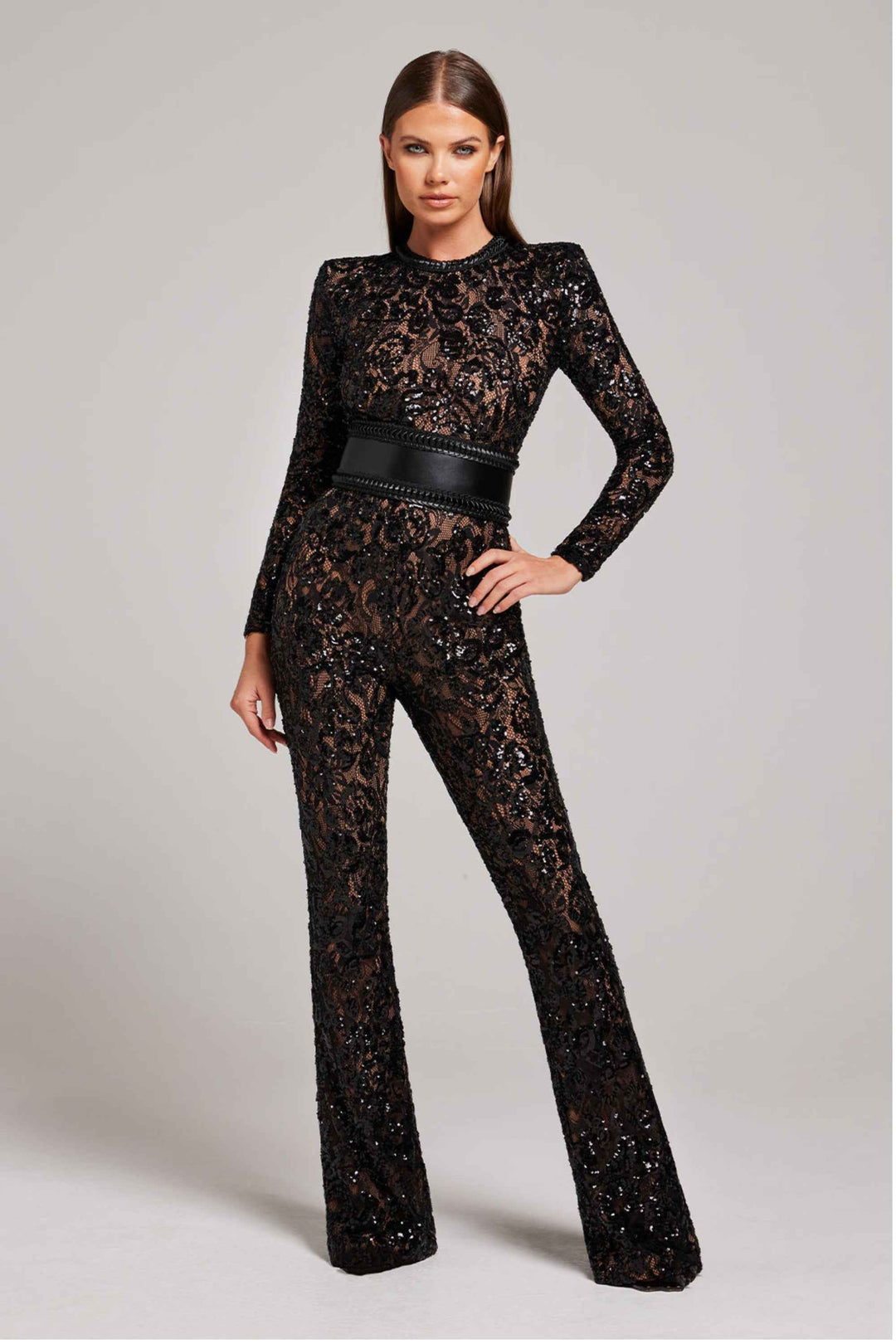 Women's Elegant Design Jumpsuit for Special Occasions Black