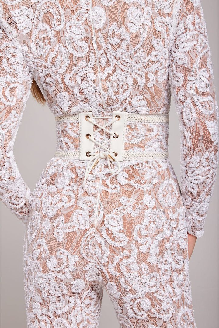 Julia | Women's Jumpsuit - Elegant Design with Lace Accents