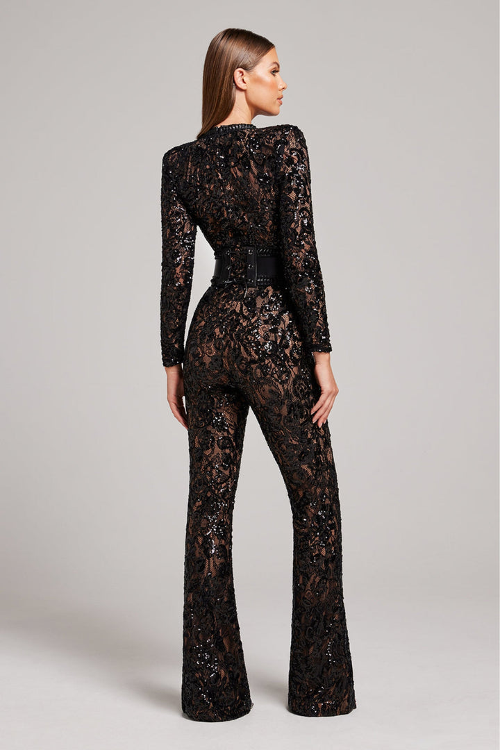 Julia | Women's Jumpsuit - Elegant Design with Lace Accents