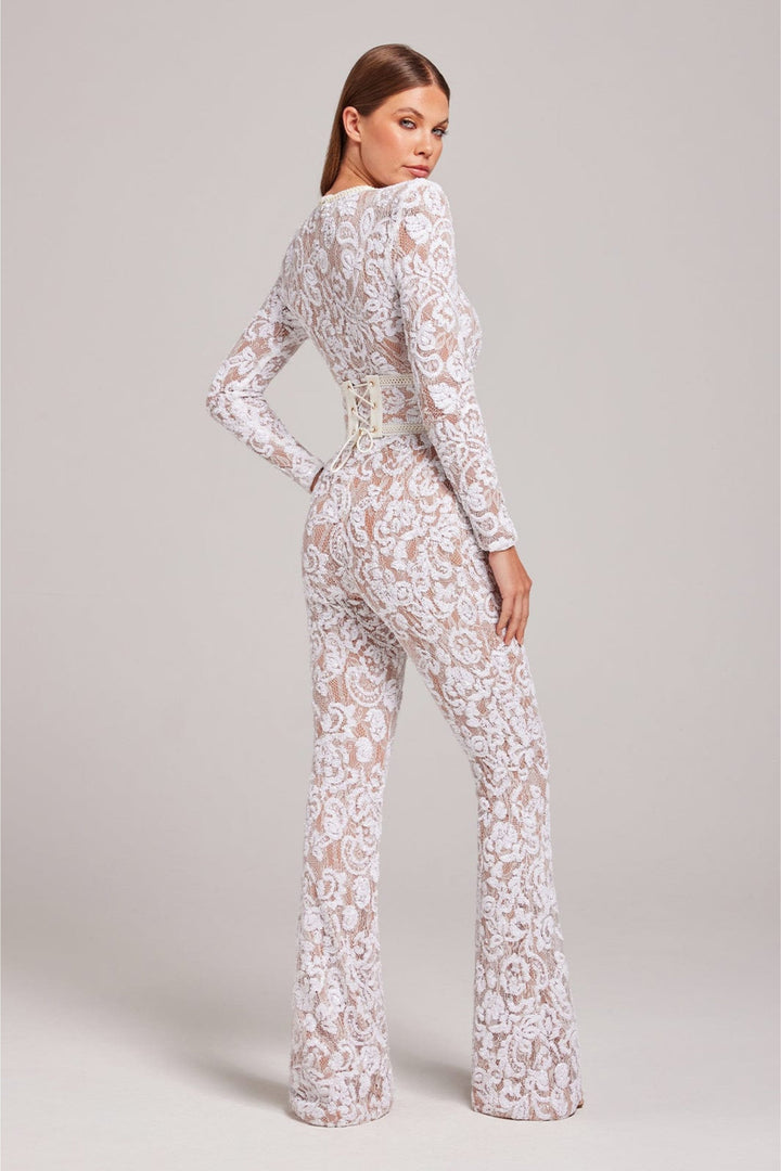 Julia | Women's Jumpsuit - Elegant Design with Lace Accents