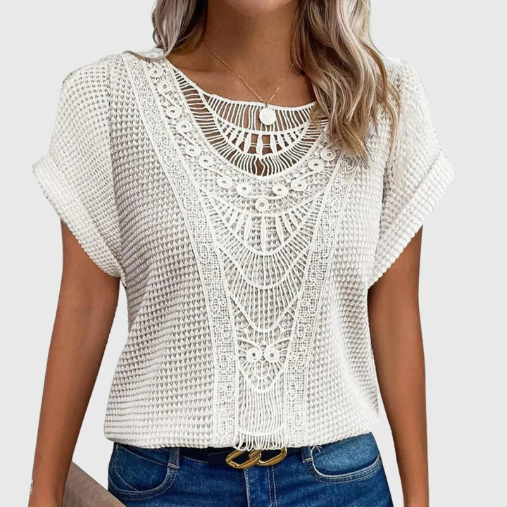 Women's Relaxed Ibiza-Style Blouse White