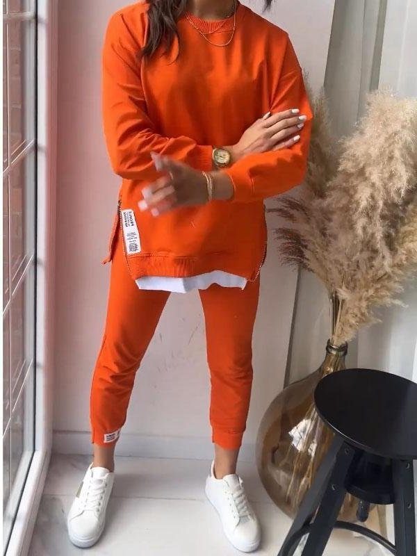 Women's Oversized Loungewear Set with Crew Neck for Comfort