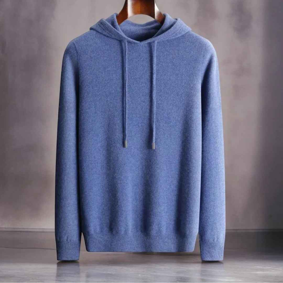Men's Stylish Warm Hoodie Blue