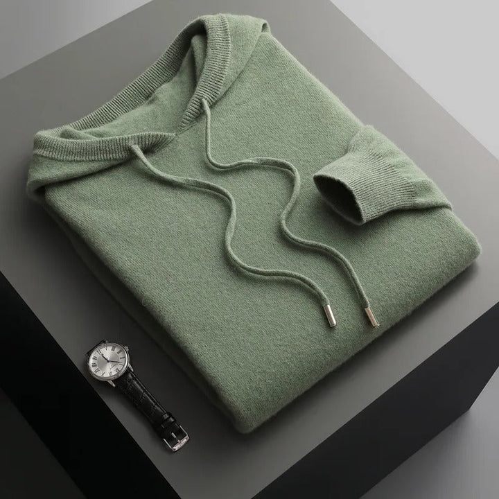 Men's Stylish Warm Hoodie Green