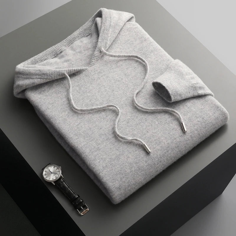 Men's Stylish Warm Hoodie Gray