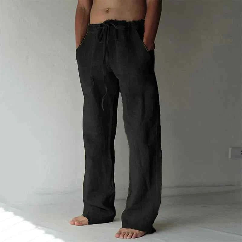 Men's Comfortable Baggy Pants - Stylish and Versatile Black