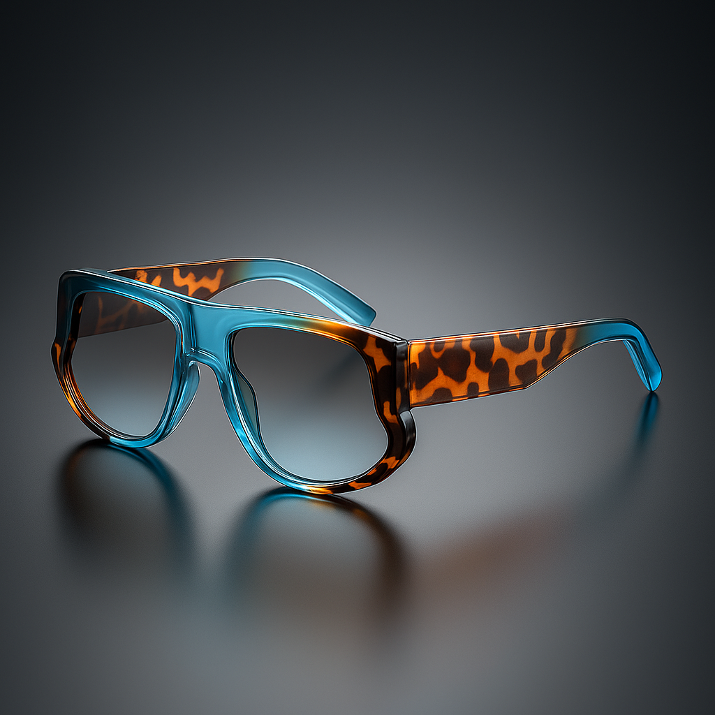 Trendy Wilder Style Sunglasses Azure Havana