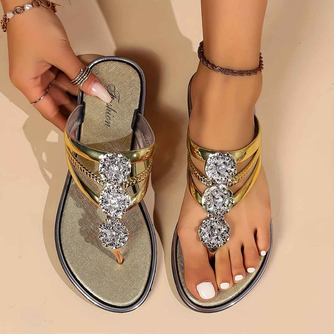 Eloira | Stylish Glam Sandals Champagne (Almost sold out)