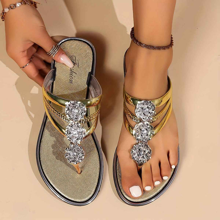 Eloira | Stylish Glam Sandals Champagne (Almost sold out)