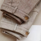 Men's Tailored Pure Wool Trousers - Elegant Style