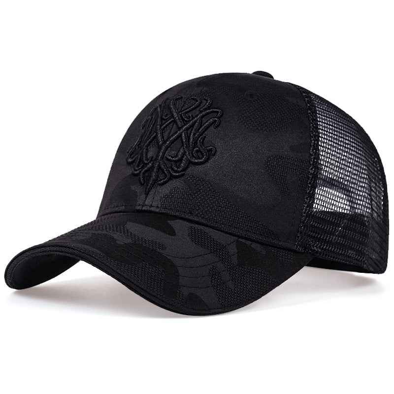Korean Version Of The Trendy Fashion Leisure All-Match Spring And Autumn Baseball Caps Sun Protection Caps Men'S Sun Hats Black2 Adjustable
