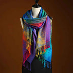 Women's Cashmere Wrap - Luxurious Softness and Elegance Blue